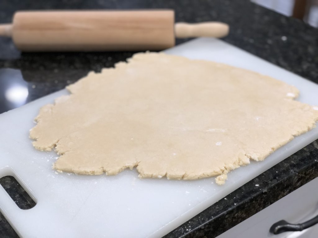 Roll to 1/3 inch thick
