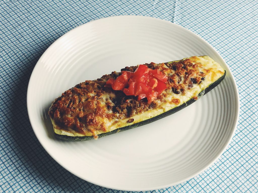 Stuffed Zucchini Bake